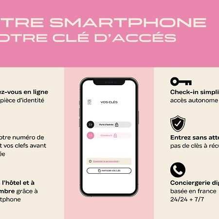 Hotel Des Sept - Entree Autonome, Reception En Ligne - Encore Mieux Orléans Buitenkant foto